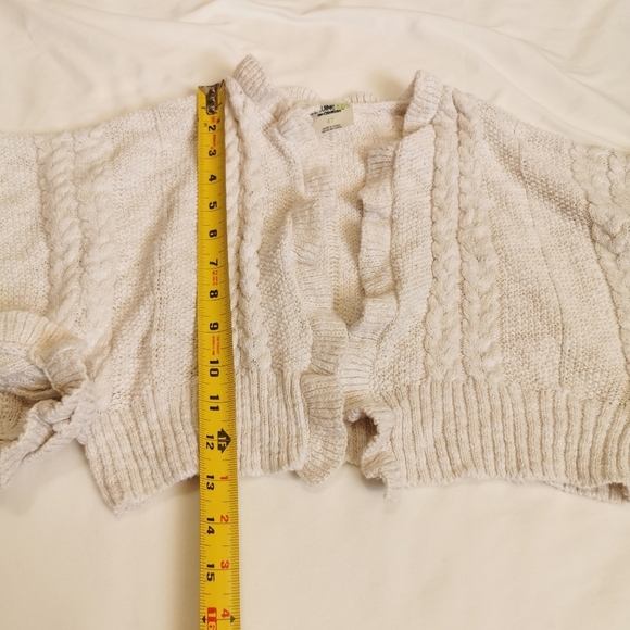 Kids Crocheted Bohemian Batwing Ruffled Cardigan by Target - Picture 9 of 11